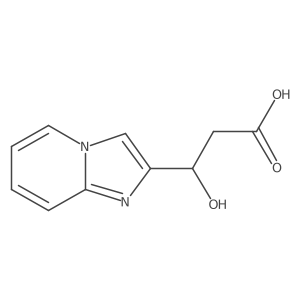(3S)-3-hydroxy-3-{imidazo[1,2-a]pyridin-2-yl}propanoic acid结构式