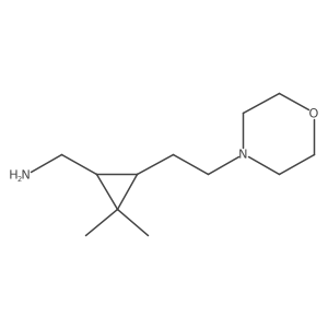rac-[(1R,3R)-2,2-dimethyl-3-[2-(morpholin-4-yl)ethyl]cyclopropyl]methanamine Structure