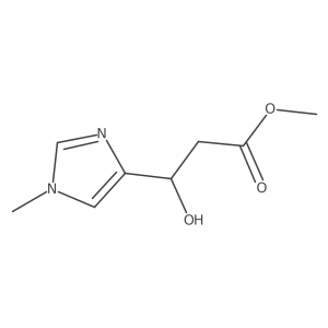 methyl (3R)-3-hydroxy-3-(1-methyl-1H-imidazol-4-yl)propanoate结构式