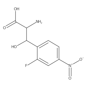 2-Amino-3-(2-fluoro-4-nitrophenyl)-3-hydroxypropanoic acid Structure
