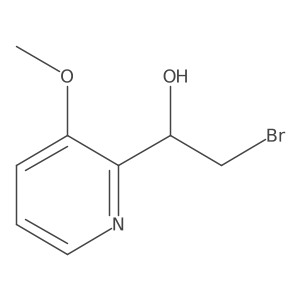 2-Bromo-1-(3-methoxypyridin-2-yl)ethan-1-ol Structure