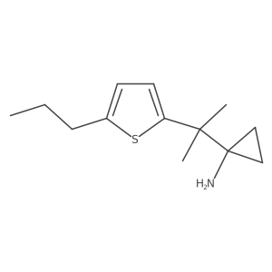 1-[2-(5-Propylthiophen-2-yl)propan-2-yl]cyclopropan-1-amine Structure