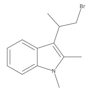 3-(1-bromopropan-2-yl)-1,2-dimethyl-1H-indole Structure