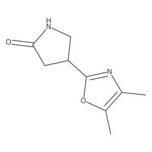 4-(Dimethyl-1,3-oxazol-2-yl)pyrrolidin-2-one结构式