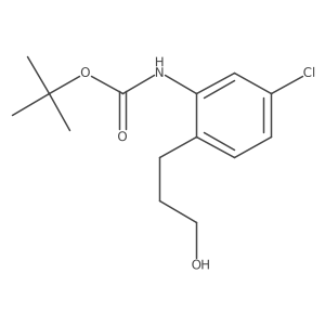 tert-butyl N-[5-chloro-2-(3-hydroxypropyl)phenyl]carbamate Structure
