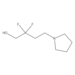 2,2-Difluoro-4-(pyrrolidin-1-yl)butan-1-ol Structure