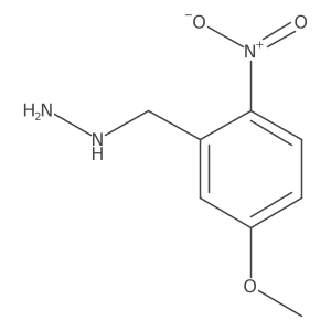 [(5-Methoxy-2-nitrophenyl)methyl]hydrazine Structure