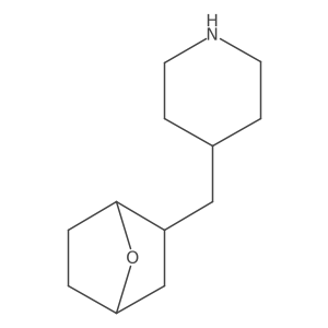 4-({7-Oxabicyclo[2.2.1]heptan-2-yl}methyl)piperidine结构式