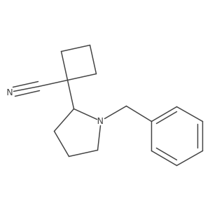 1-(1-Benzylpyrrolidin-2-yl)cyclobutane-1-carbonitrile Structure