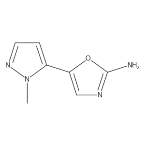 5-(1-methyl-1H-pyrazol-5-yl)-1,3-oxazol-2-amine Structure