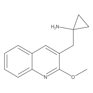 1-[(2-Methoxyquinolin-3-yl)methyl]cyclopropan-1-amine Structure