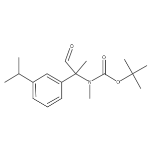 tert-butyl N-methyl-N-{1-oxo-2-[3-(propan-2-yl)phenyl]propan-2-yl}carbamate结构式