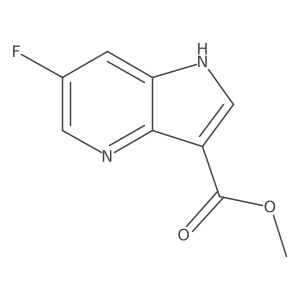 methyl 6-fluoro-1H-pyrrolo[3,2-b]pyridine-3-carboxylate Structure