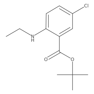 Tert-butyl 5-chloro-2-(ethylamino)benzoate结构式