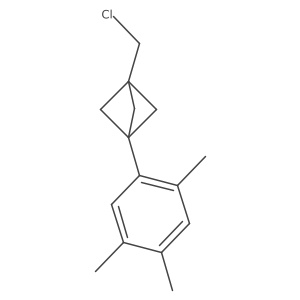 1-(Chloromethyl)-3-(2,4,5-trimethylphenyl)bicyclo[1.1.1]pentane Structure