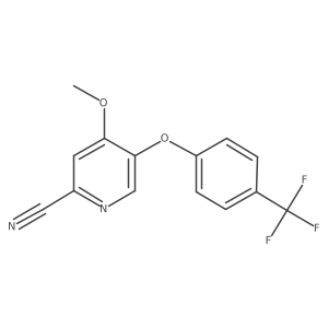 4-Methoxy-5-(4-(trifluoromethyl)phenoxy)picolinonitrile Structure