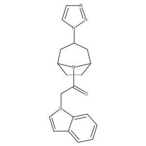 2-(1H-indol-1-yl)-1-[3-(1H-1,2,3-triazol-1-yl)-8-azabicyclo[3.2.1]octan-8-yl]ethan-1-one Structure