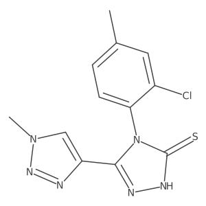 4-(2-Chloro-4-methylphenyl)-3-(1-methyltriazol-4-yl)-1H-1,2,4-triazole-5-thione Structure