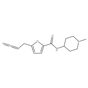 5-(azidomethyl)-N-(1-methylpiperidin-4-yl)furan-2-carboxamide Structure