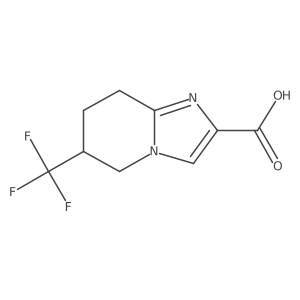 (6R)-6-(trifluoromethyl)-5,6,7,8-tetrahydroimidazo[1,2-a]pyridine-2-carboxylic acid Structure