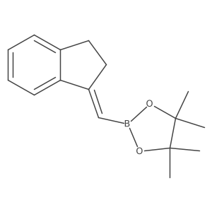 2-[(Z)-indan-1-ylidenemethyl]-4,4,5,5-tetramethyl-1,3,2-dioxaborolane Structure
