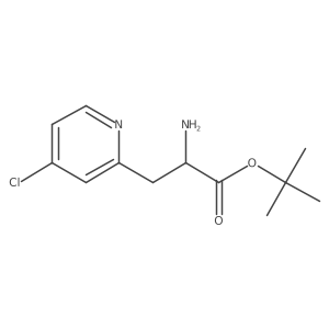 tert-butyl (2S)-2-amino-3-(4-chloropyridin-2-yl)propanoate Structure
