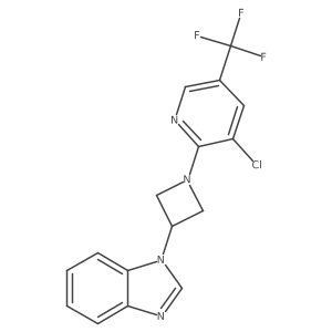 1-{1-[3-chloro-5-(trifluoromethyl)pyridin-2-yl]azetidin-3-yl}-1H-1,3-benzodiazole Structure