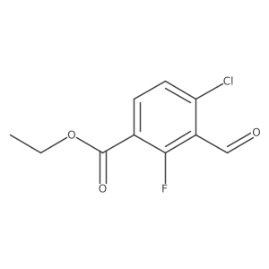 Ethyl 4-chloro-2-fluoro-3-formylbenzoate结构式