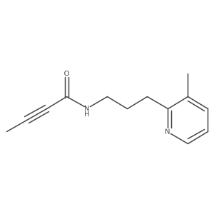 N-[3-(3-methylpyridin-2-yl)propyl]but-2-ynamide结构式