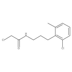 2-Chloro-N-[3-(2-chloro-6-methylphenyl)propyl]acetamide结构式