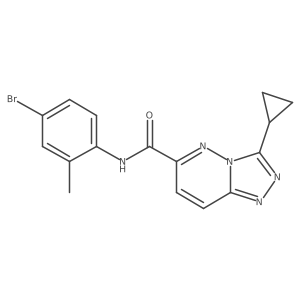 N-(4-bromo-2-methylphenyl)-3-cyclopropyl-[1,2,4]triazolo[4,3-b]pyridazine-6-carboxamide Structure