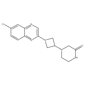 4-[1-(6-Chloroquinoxalin-2-yl)azetidin-3-yl]piperazin-2-one Structure