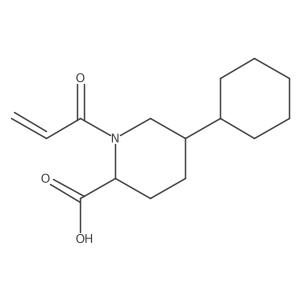 (2S,5R)-5-Cyclohexyl-1-prop-2-enoylpiperidine-2-carboxylic acid Structure