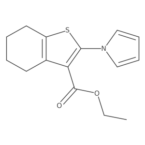 ethyl 2-(1H-pyrrol-1-yl)-4,5,6,7-tetrahydro-1-benzothiophene-3-carboxylate Structure