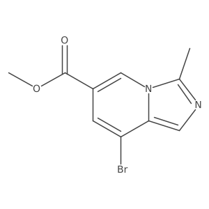 Methyl 8-bromo-3-methylimidazo[1,5-a]pyridine-6-carboxylate结构式