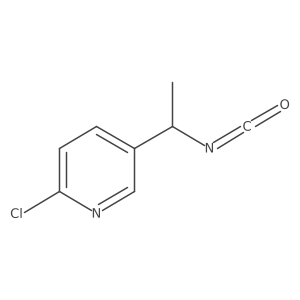 2-Chloro-5-(1-isocyanatoethyl)pyridine结构式