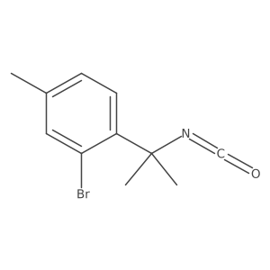 2-Bromo-1-(2-isocyanatopropan-2-yl)-4-methylbenzene结构式