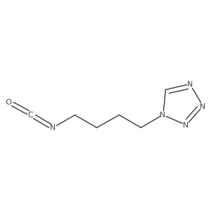 1-(4-isocyanatobutyl)-1H-1,2,3,4-tetrazole结构式