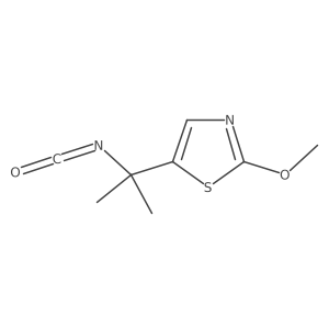 5-(2-Isocyanatopropan-2-yl)-2-methoxy-1,3-thiazole结构式