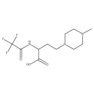 4-(4-Methylpiperazin-1-yl)-2-(2,2,2-trifluoroacetamido)butanoic acid结构式