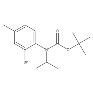 tert-butyl N-(2-bromo-4-methylphenyl)-N-(propan-2-yl)carbamate Structure