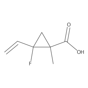 rel-(1S,2R)-2-ethenyl-2-fluoro-1-methylcyclopropane-1-carboxylic acid结构式