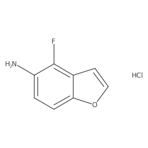 4-Fluorobenzofuran-5-amine;hydrochloride Structure