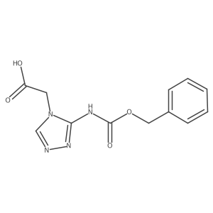 2-(3-{[(benzyloxy)carbonyl]amino}-4H-1,2,4-triazol-4-yl)acetic acid结构式