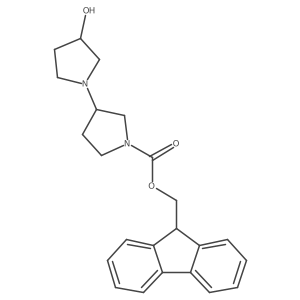 (9H-fluoren-9-yl)methyl 3-hydroxy-[1,3'-bipyrrolidine]-1'-carboxylate结构式