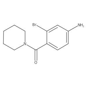 (4-Amino-2-bromophenyl)(piperidin-1-yl)methanone结构式