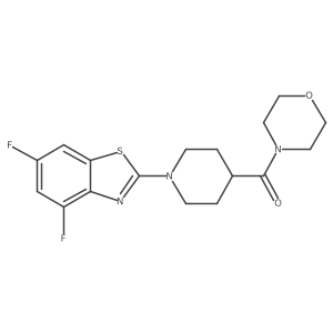 4,6-Difluoro-2-[4-(morpholine-4-carbonyl)piperidin-1-yl]-1,3-benzothiazole Structure