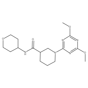 1-(4,6-dimethoxy-1,3,5-triazin-2-yl)-N-(oxan-4-yl)piperidine-3-carboxamide结构式