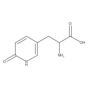 2-Amino-3-(6-hydroxypyridin-3-yl)propanoic acid结构式