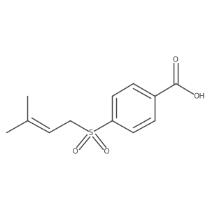 4-(3-Methylbut-2-enylsulfonyl)benzoic acid Structure